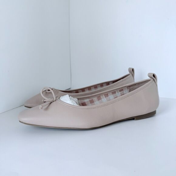NIB Draper James Women's Taylor Bow Ballerina Flats in Natural Beige Size 10 - Picture 8 of 12
